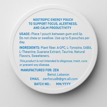 ZEN Cool Mint Energy Pouch | Clean Focus & Energy